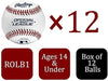 Rawlings | Official League Baseballs | Competition Grade | ROLB1 | Youth/14U | Game/Practice Use | Multiple Count Options