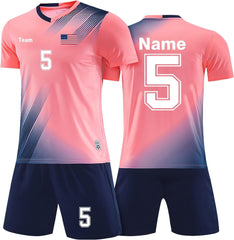 Custom Soccer Jerseys Any Name Number Team Logo - Soccer Jerseys for Men Boys Kids Adults Personalized Soccer Uniform Set